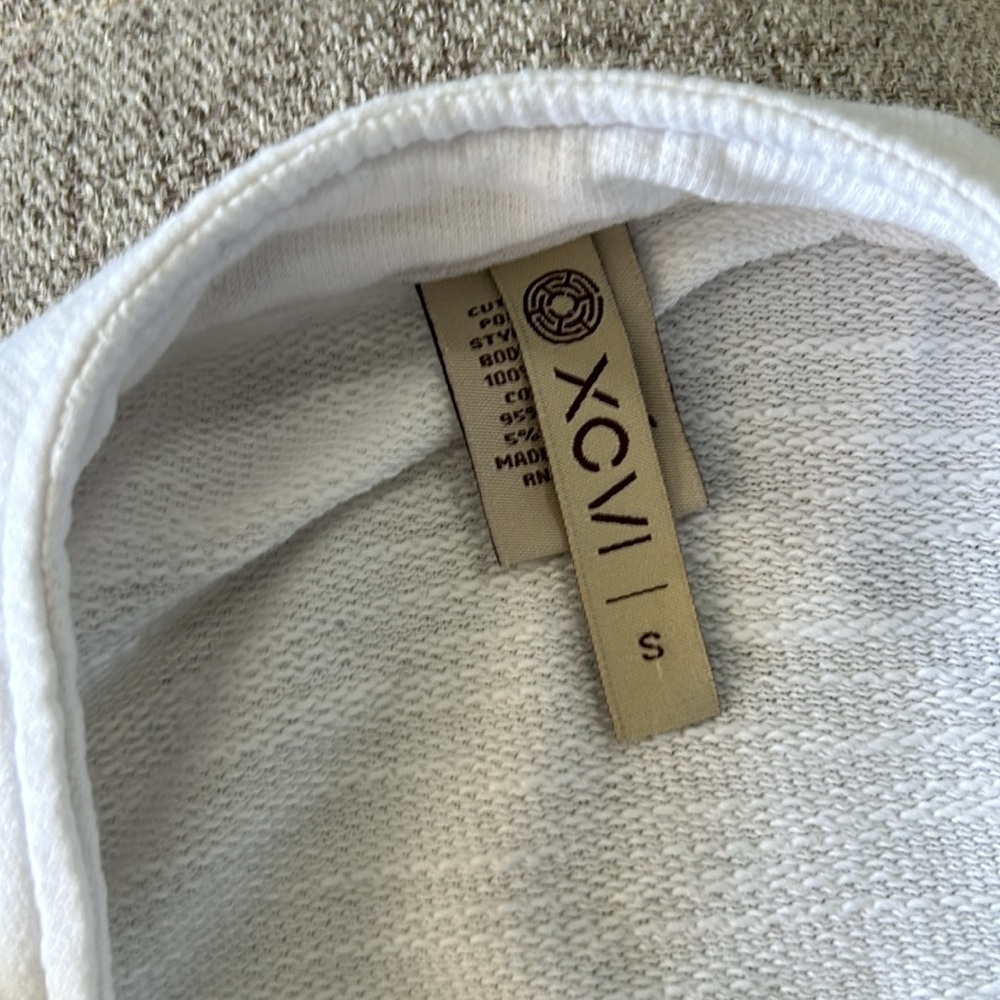 XCVI BRAND TUNIC STYLE OPEN FRONT TOP SIZE SMALL - Picture 5 of 6